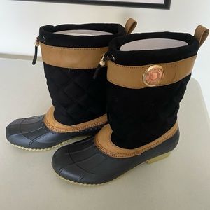 Timmy Hilfiger Black Arcadia Snow Boots 8M NWOT